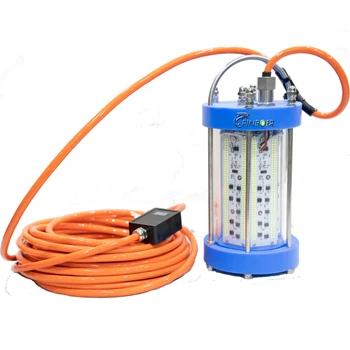Pinboer 수중 낚시 조명, 녹색 잠수정 고출력 LED 램프, 밝기 조절 옵션, 1000W, AC220V, 120000LM