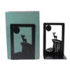 New Style Deer Book Ends Heavy Book Stand Book rack Hollow Iron Bookends Stand Shelf Writing Desk Home Desk Stationery 5