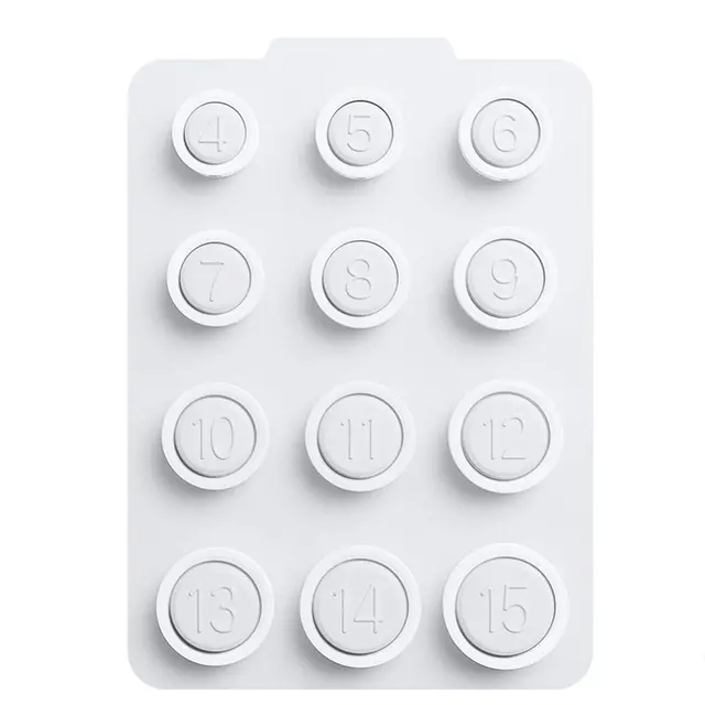 Kit de mesure de taille de bague AB02 pour Oura Ring 4, 4 tailles du 4 au 15, outil professionnel de mesure du doigt, outil de recherche de taille de bague intelligente pour vous. 1