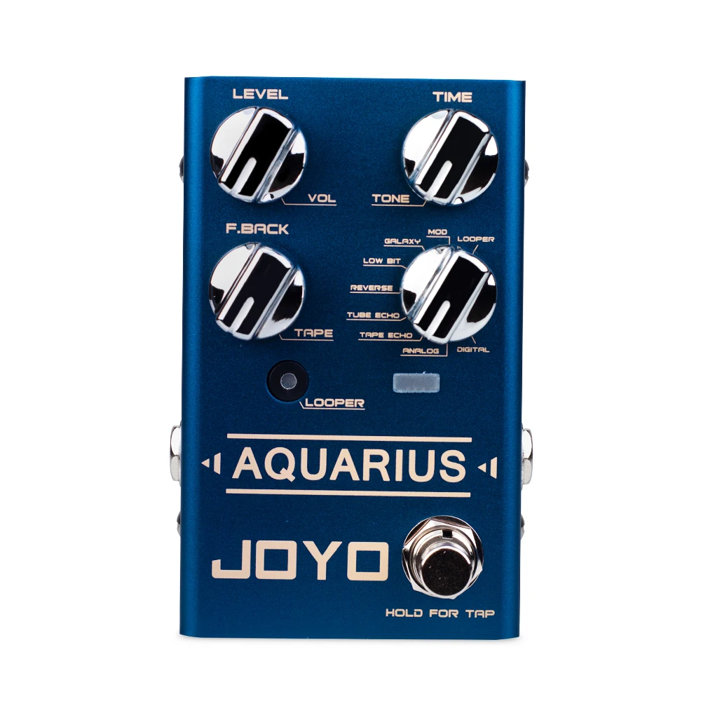 R-07 AQUARIUS Multi-mode Delay & Looper Pedal 8 Digital Delay Effects 5Min Loope