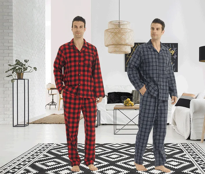 Stylish Flannel Pajamas for Men