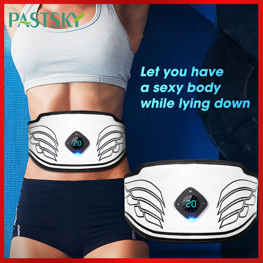 Body Abdominal Muscle Trainer Stimulator EMS Fitness Belt Electronic