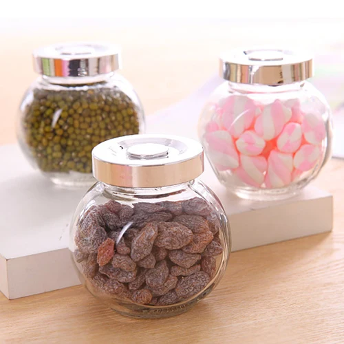 Christmas Ceramics Lid Glass Airtight Canister Kitchen Storage Bottles Jar Sealed Food Tea Coffee Beans Christmas Candy Jars Organizer, Size: 22*14*