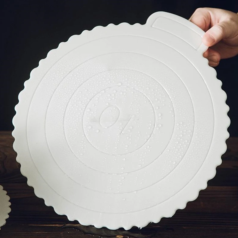 2PCS Reusable ABS plastic Round Cake stands Happy birthday cake Base plate Dessert boards Cake Transfer Tray Baking Tools