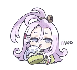 Genshin Impact Acrylic Cellphone Strap and Keychain Lanyard (Aino)