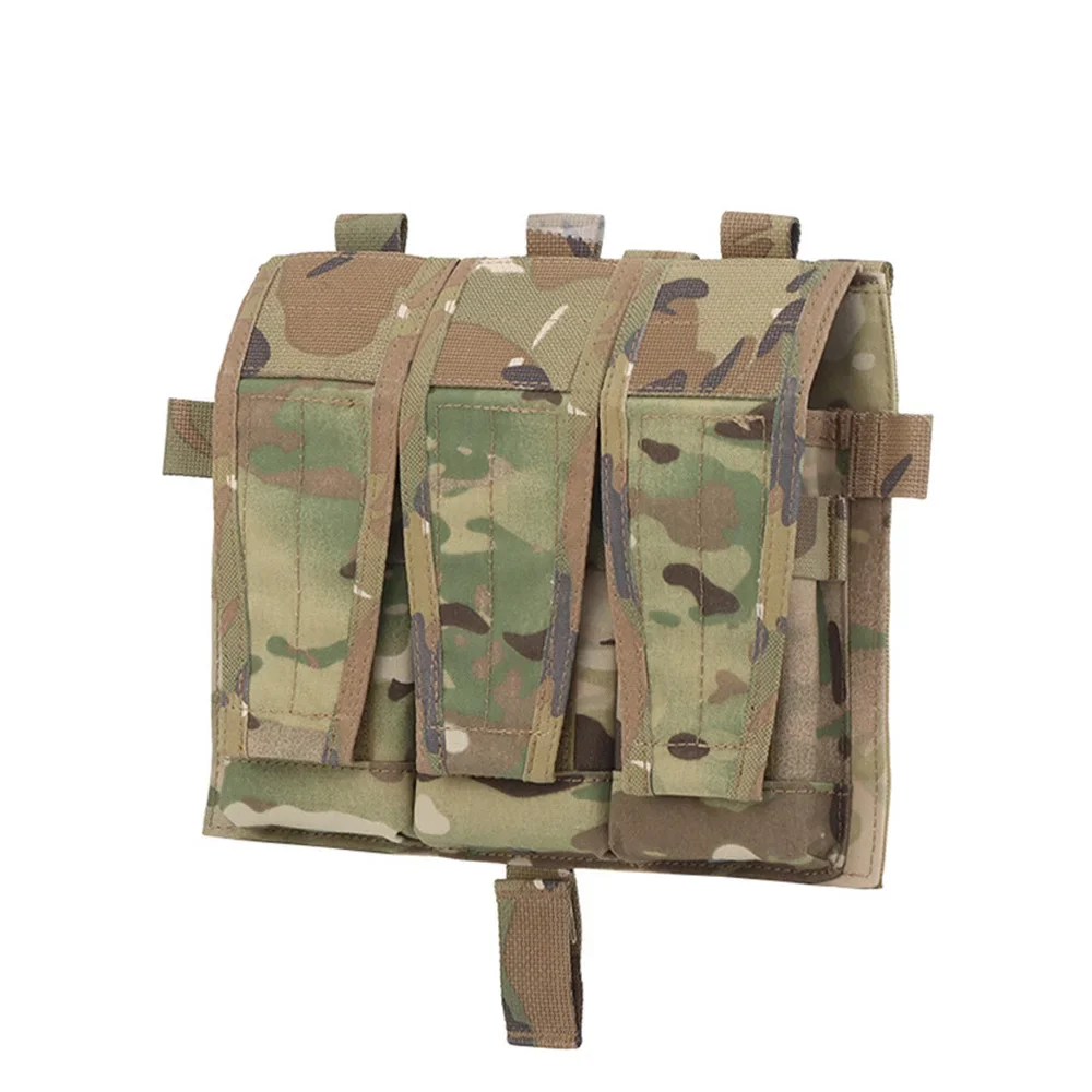 500d Nylon Dreifach beutel m4/5,56 Jagd weste abnehmbare Klappe Front tasche Platten träger Zubehör für avs spc jpc 2,0 Weste – Detail 8