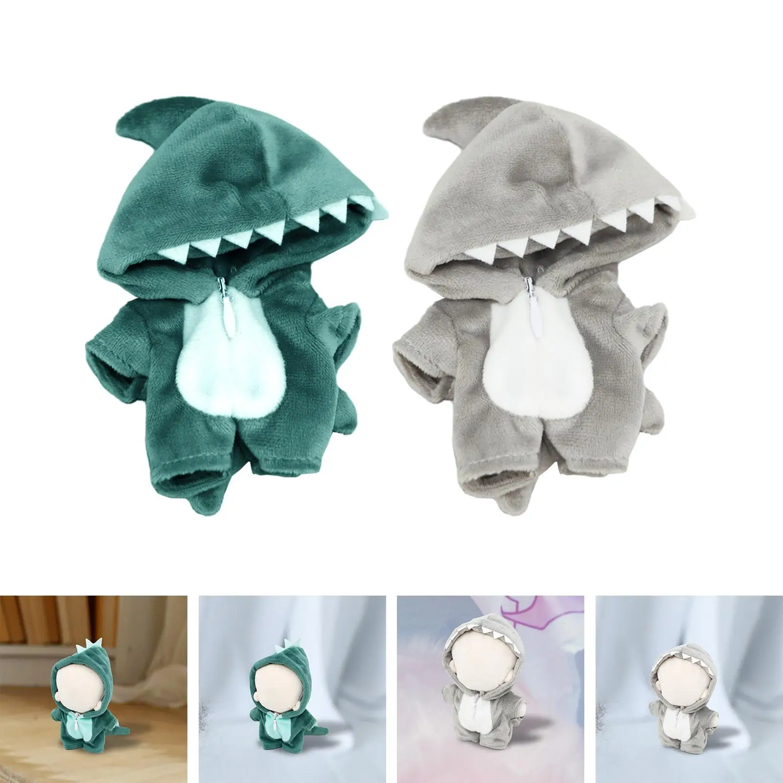 봉제 인형 후드티 의류, 코튼 인형 옷, 10cm-12cm 잠옷, DIY 소녀 선물, 파티 호의, 코스프레 코스튬