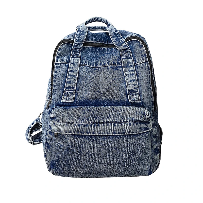 2022 Spring New Denim Women's Backpacks Casual Fashion Travel Backpack High School Girl Student's Schoolbag Mochila Feminina 