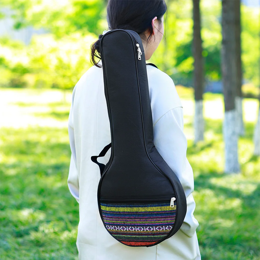 

Banjolele Carrying Bag Concert Banjo Case Black Waterproof Oxford Cloth Backpack Musical Instrument Accessories