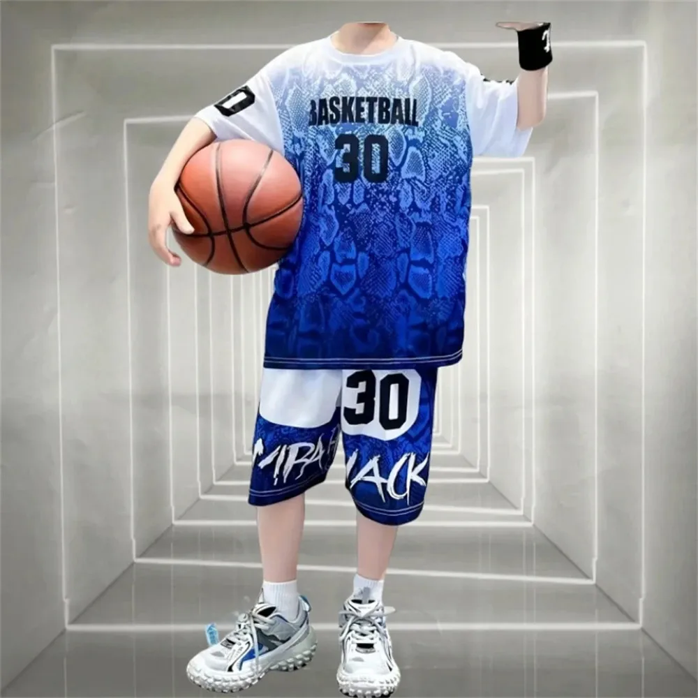 Children's Clothing Boys T-Shirt Set 3-12 Year Top and Bottom Clothes Set Basketball Soccer Fashion Summer Wear Sport Uniforms kids clothing set,kids t shirt,basketball suit,kids sports suit,boys clothing set,children sports suit