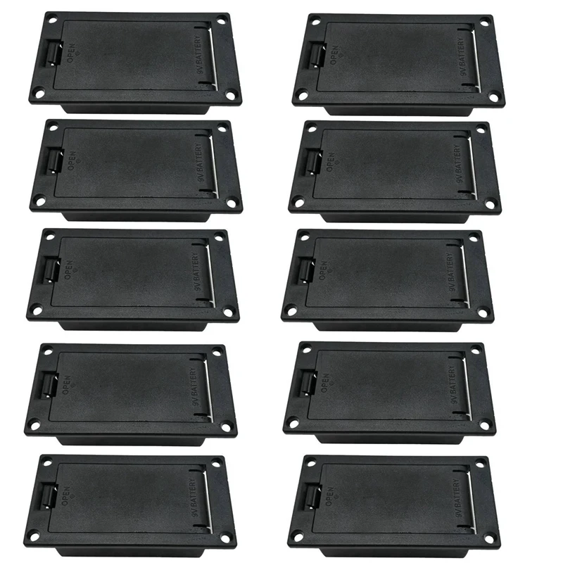 

20Pcs 9V Battery Box/Holder/Case Compartment Cover With 9 Volt Battery Clip For Guitar Bass Pickup Replacement Accessory