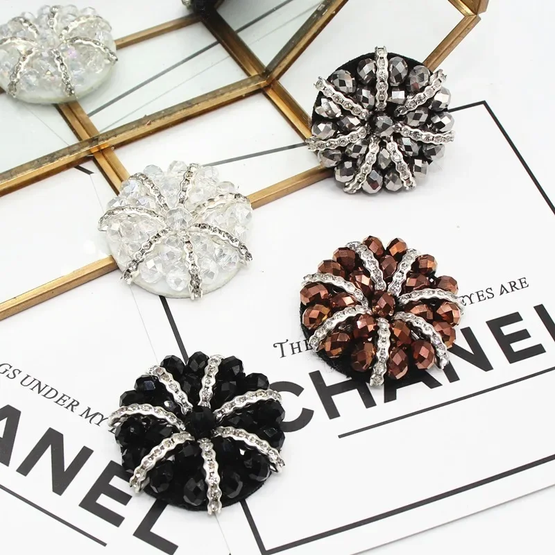 

Модное новое пальто, ветровка, искусственное пальто, украшенное высококачественными пуговицами с кристаллами, ручная работа, пуговицы, 5 шт./упаковка