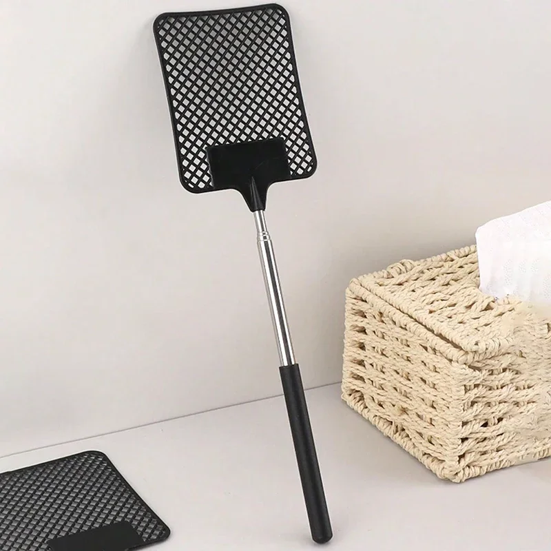 Creative Fly Swatter Mosquito Swatter Stainless Steel Expansion Design Fly Repellent Supplies 1 Pack