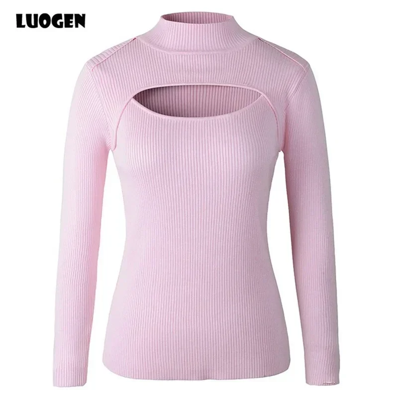 Turtleneck Keyhole Cardigan Japanese Anime Cosplay Open Chest
