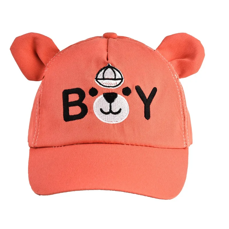 Casquette de baseball pour bébés garçons et filles, chapeau de soleil pour nourrissons, casquettes mignonnes pour tout-petits, ours de dessin animé, printemps et été, 6-36M