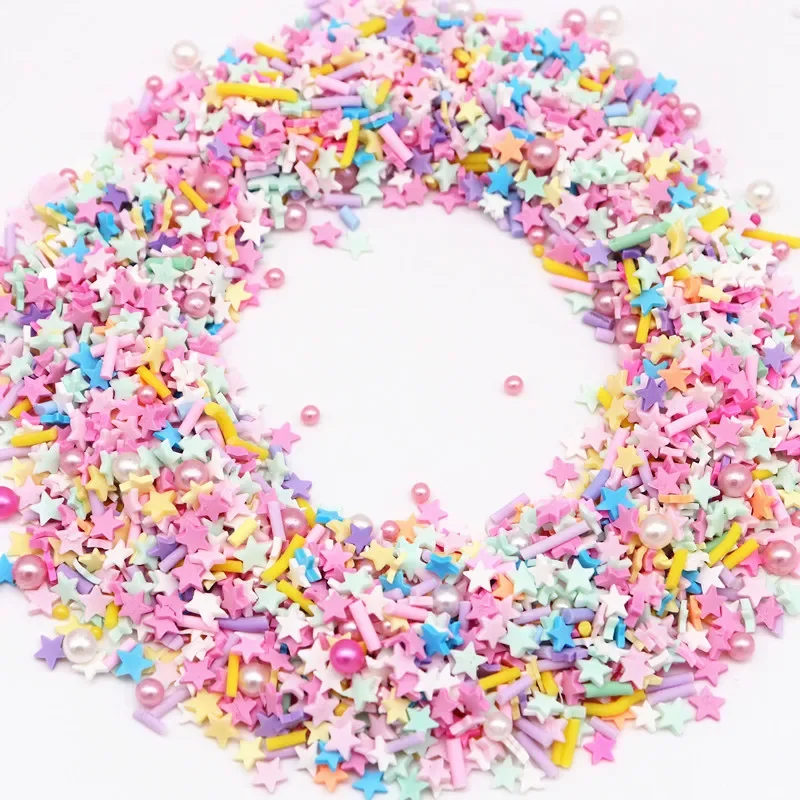 Slime Crystal Mud Epoxy Accessory Clay Slices 10g Small Fresh Beaded Polymer Clay Xmas Mixed Series Flake Sprinkle Hairpin Decor clay accessory