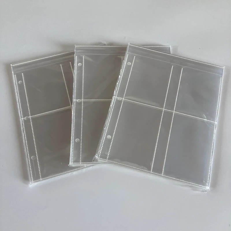 6x4 Trading Refill 10x15 Free Postcard Acid Pages Album Photocards Ring  Clear 3 Binder Photo Sleeves 4 Card 2 Pockets - AliExpress