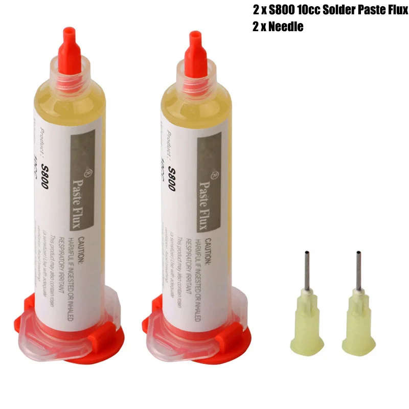 

10CC KSS S800 Solder Paste Flux with Needle Solder Paste Booster For Soldering SMD BGA Dispensing Welding Flux Repair Tool