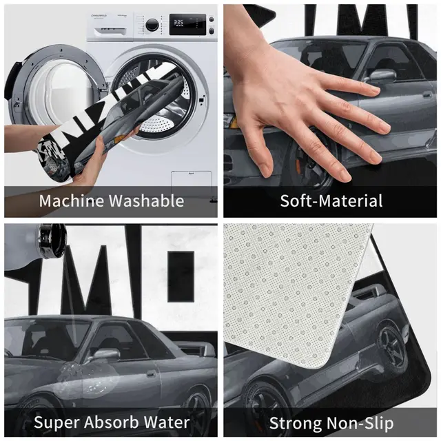 Skyline R32 Gtr V-Spec Ii Bnr32 Nismo Doormat Rug Szőnyeg Lábfürdő-Fürdősző - Image 4