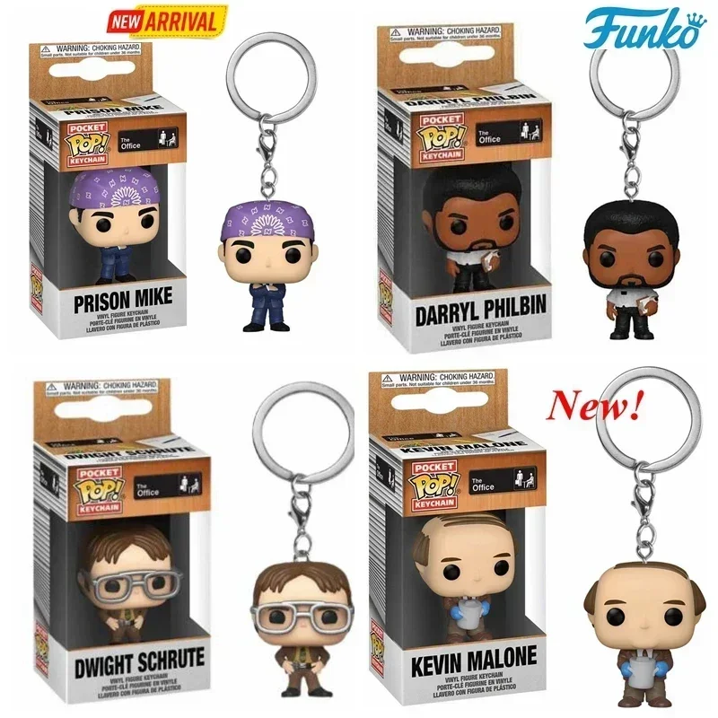 thumbnail image 1 of FUNKO POP The Office Llavero DWIGHT SCHRUTE Darryl Kevin Michael Figura de vinilo Llavero Figura de acción Colgantes Llavero Juguetes, 1 of 5