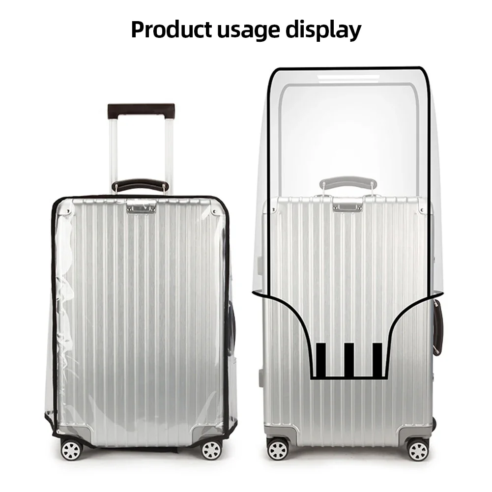 18-30inch Luggage Cover Waterproof Protective Suitcase Cover Trolley Covers PVC Travel Luggage Protector Travel Accessory luggage cover