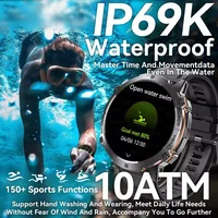 Nouveau militaire T-Rex3 1000mAh batterie SmartWatch hommes 10ATM étanche GPS boussole 1.73 pouces AMOLED écran appel sport montres intelligentes 2