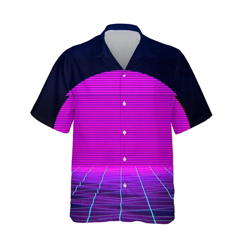 thumbnail image 1 of Camisas hawaianas de moda para hombre, camisas casuales de manga corta con botones hacia abajo para hombre, blusa de verano con estampado 3D, ropa de calle, 1 of 5