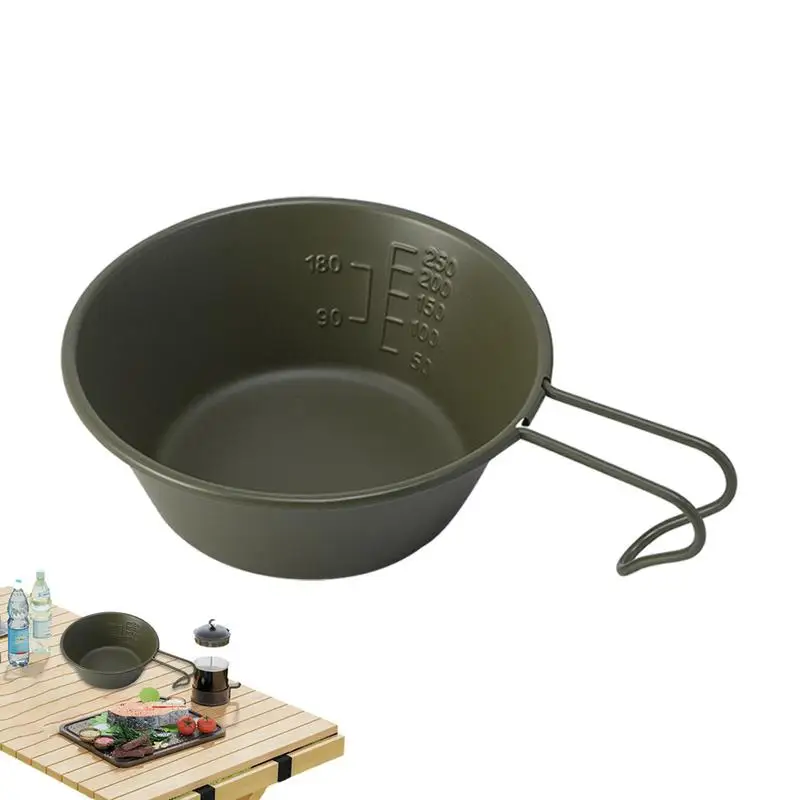 

Outdoor Portable Handle Bowl Outdoor Measuring Bowls Outdoor Portable Handle Bowl With Ergonomic Handle For Fishing Picnic