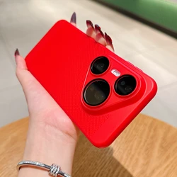 Cooling Matte Heat Dissipation Grid Case with Ultra Glass Lens Protection - P50E (Red)