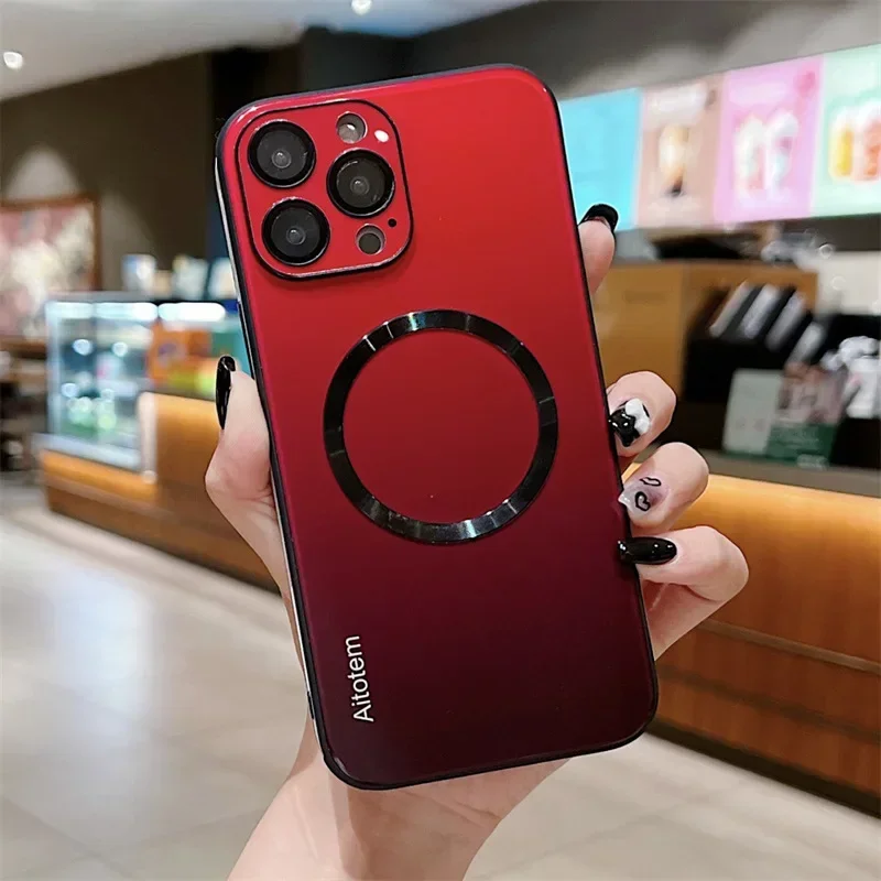 Coque Souple Magnétique Pour IPhone 12 à 16 - Anti-choc - Multicolore - Neuf