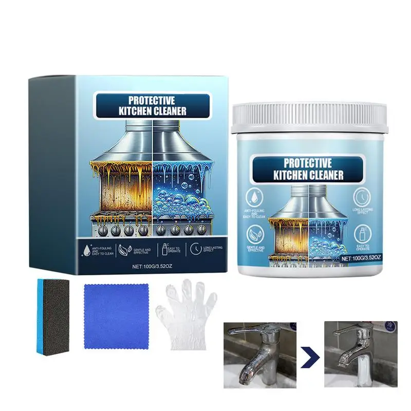 

Кухонный очиститель, порошок для удаления ржавчины, спрей, металлическая поверхность, порошок для кухни, универсальный очищающий порошок для раковин, вытяжные вентиляторы