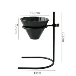 Ceramic Hand - Brew Coffee Filter Stand Set - Adjustable and Portable Brewing Accessory (Hand Punch Funnel)