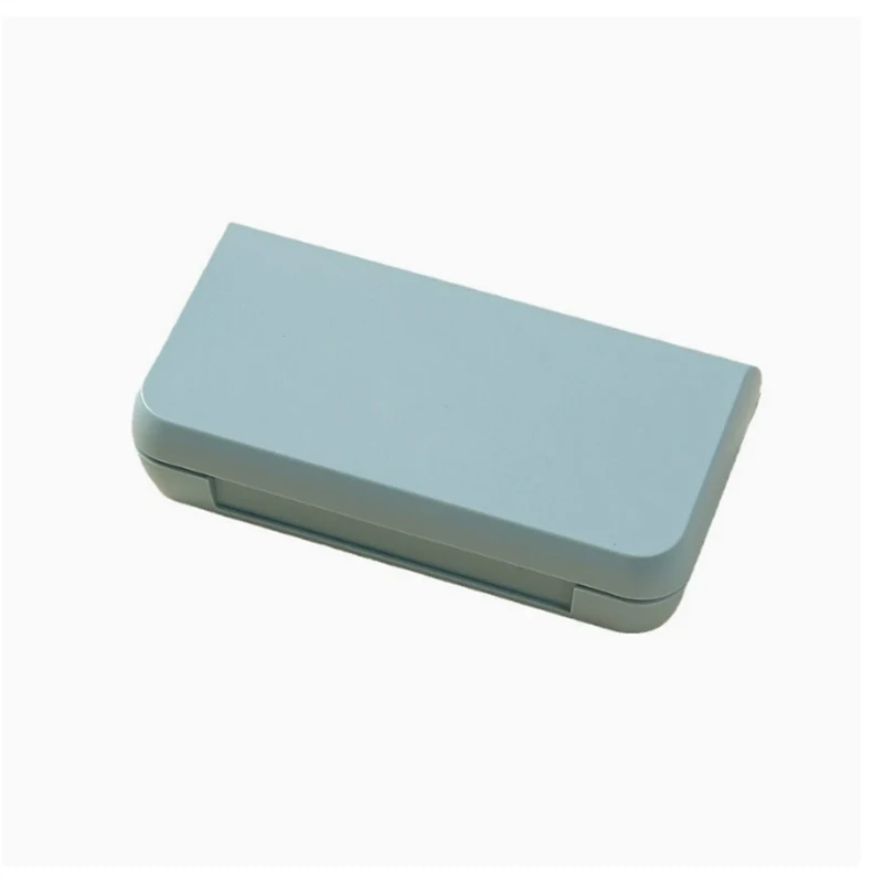 Compact Portable Pill Organizer - Cute Travel Medicine Storage Box with Three Compartments