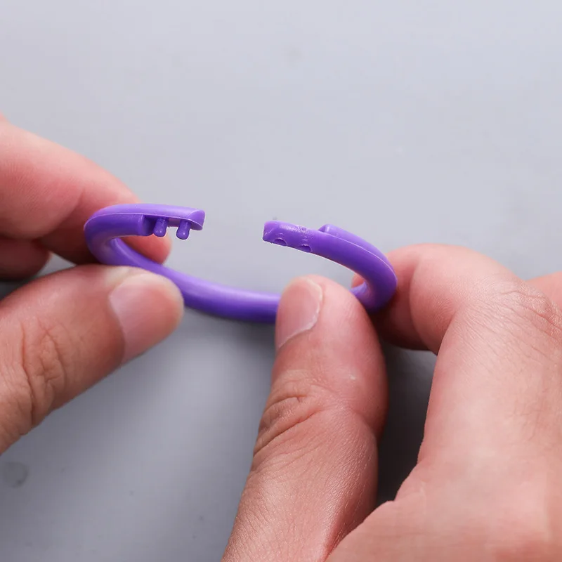 10 Pcs 16/20/28/32mm Plastic Ring Binder DIY Albums Circle Loose-leaf Book Hoops Opening Office Binding Supplies Photo Album plastic binding rings metal binder ring loose leaf binding coil book binding supplies plastic binding coil