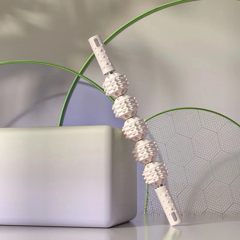 Five-ball water drop-pressing stick-White