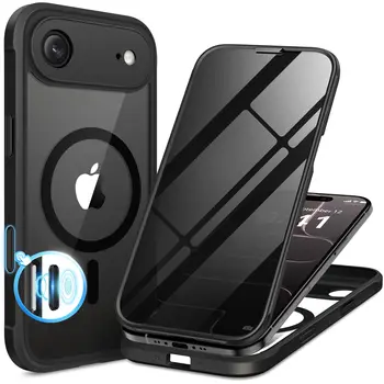 Per la custodia iPhone Air con protezione per lo schermo privacy integrata MagSafe e protezione della fotocamera Custodia per telefono trasparente antiurto per tutto il corpo
