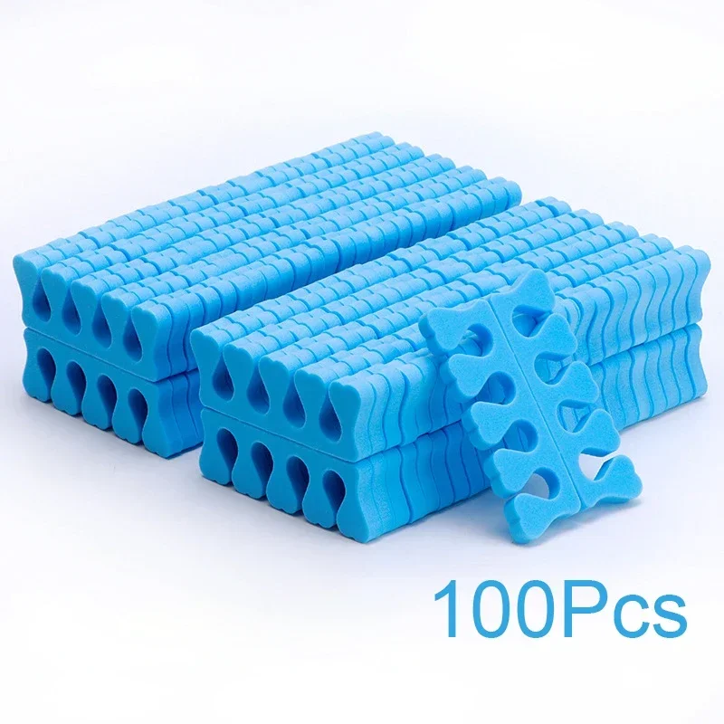 50/100PCS Pink Soft Nail Art Toe Separators Fingers Foots Sponge UV Gel Polish Manicure Pedicure Pack Nail Kits Manicure Tools