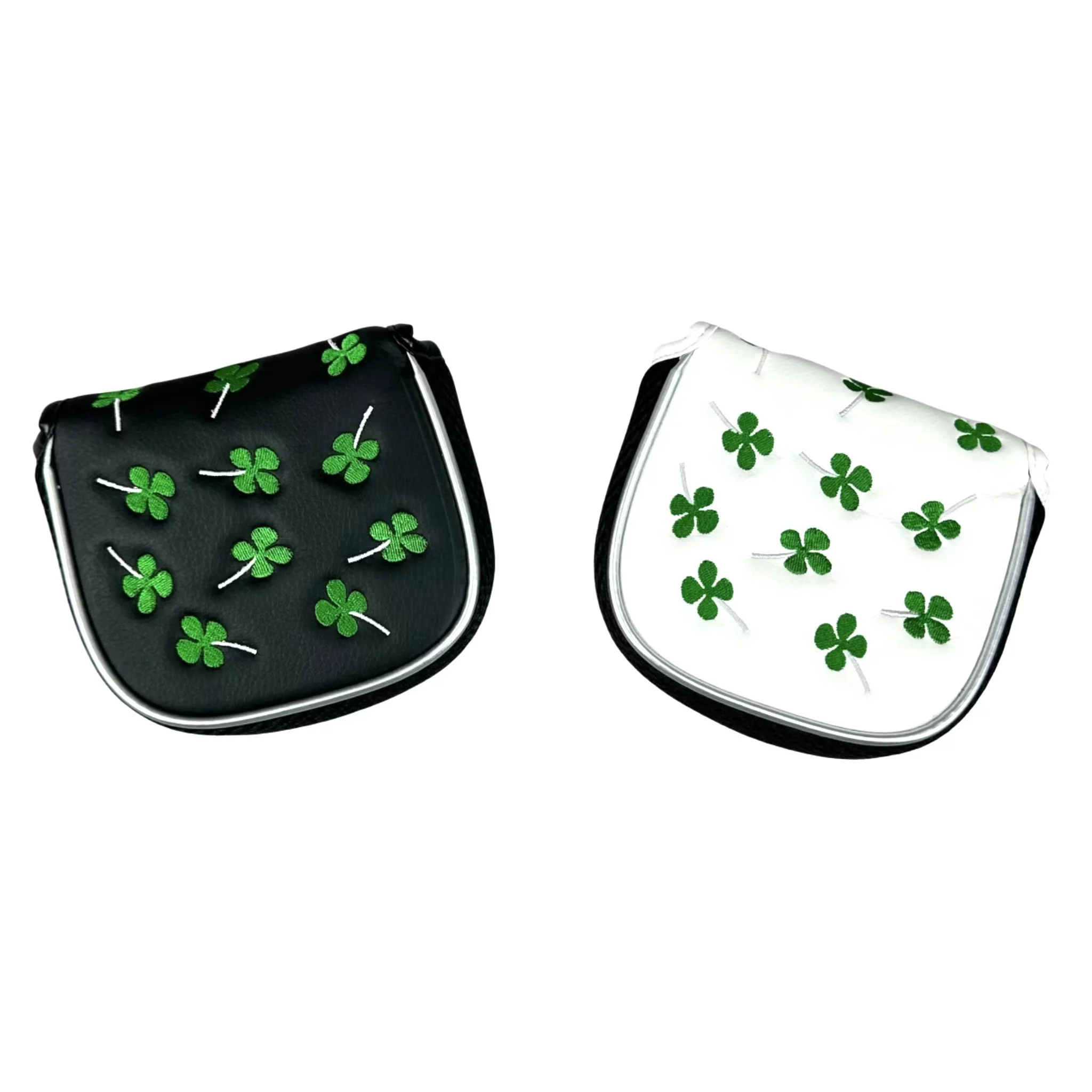 Golf Lucky Shamrock Heel Shaft Mallet Cover Square Mallet Putter Cover Copricapo Magnetico Per Scotty Cameron Mounormade Ping
