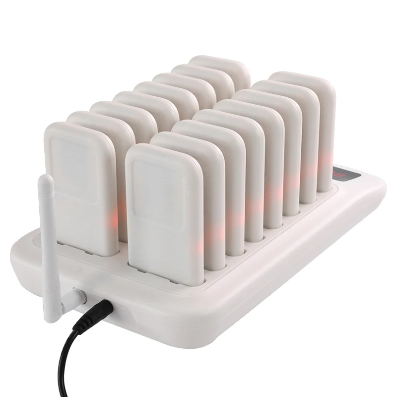 Wirelesslink Touch Panel Wireless Calling System Strong Signal Restaurant Guest Queue Pager for Church Clinic Food Truck Nursery