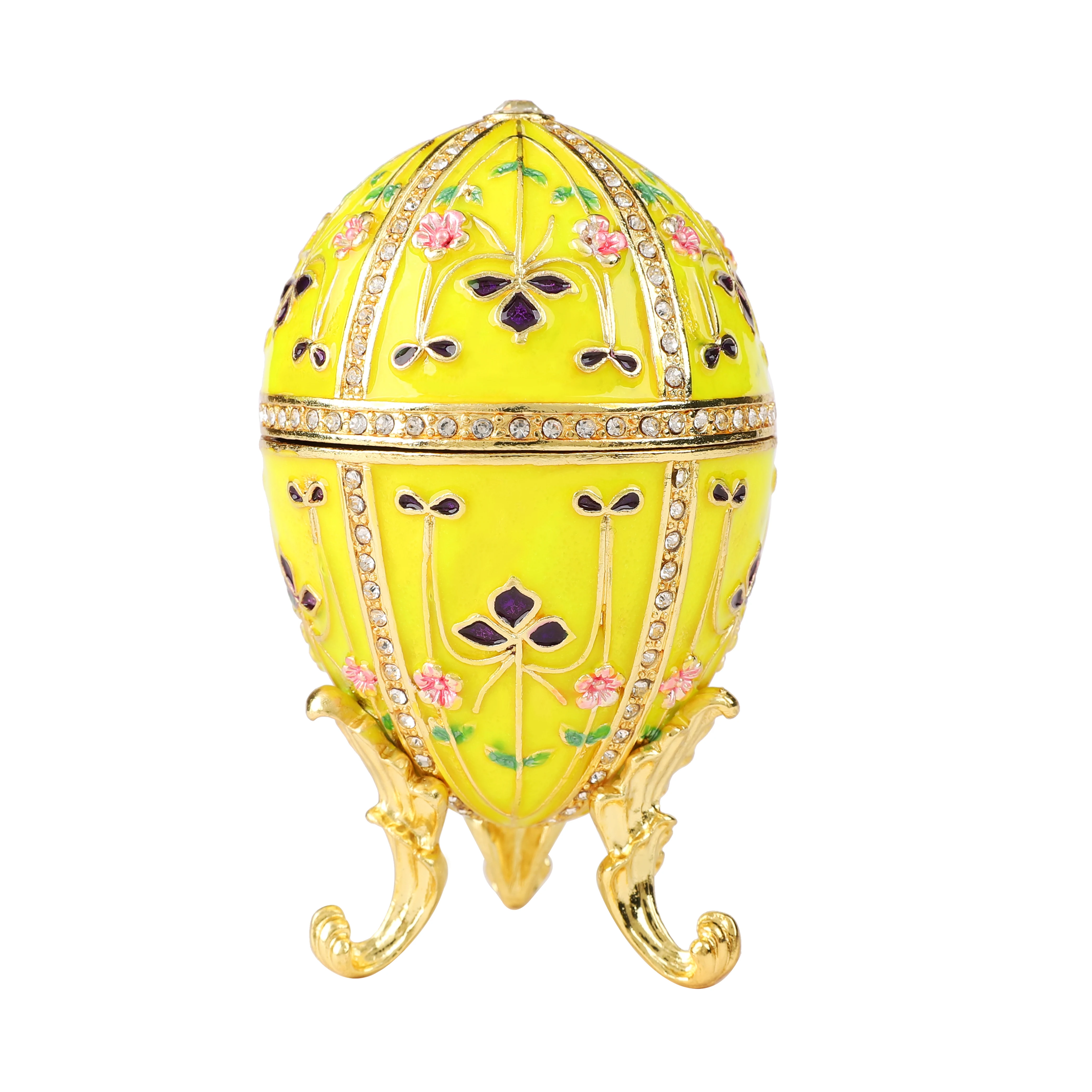 QIFU Faberge Egg Style Jewelry Trinket Box Gift for Home Decoration mini storage boxes