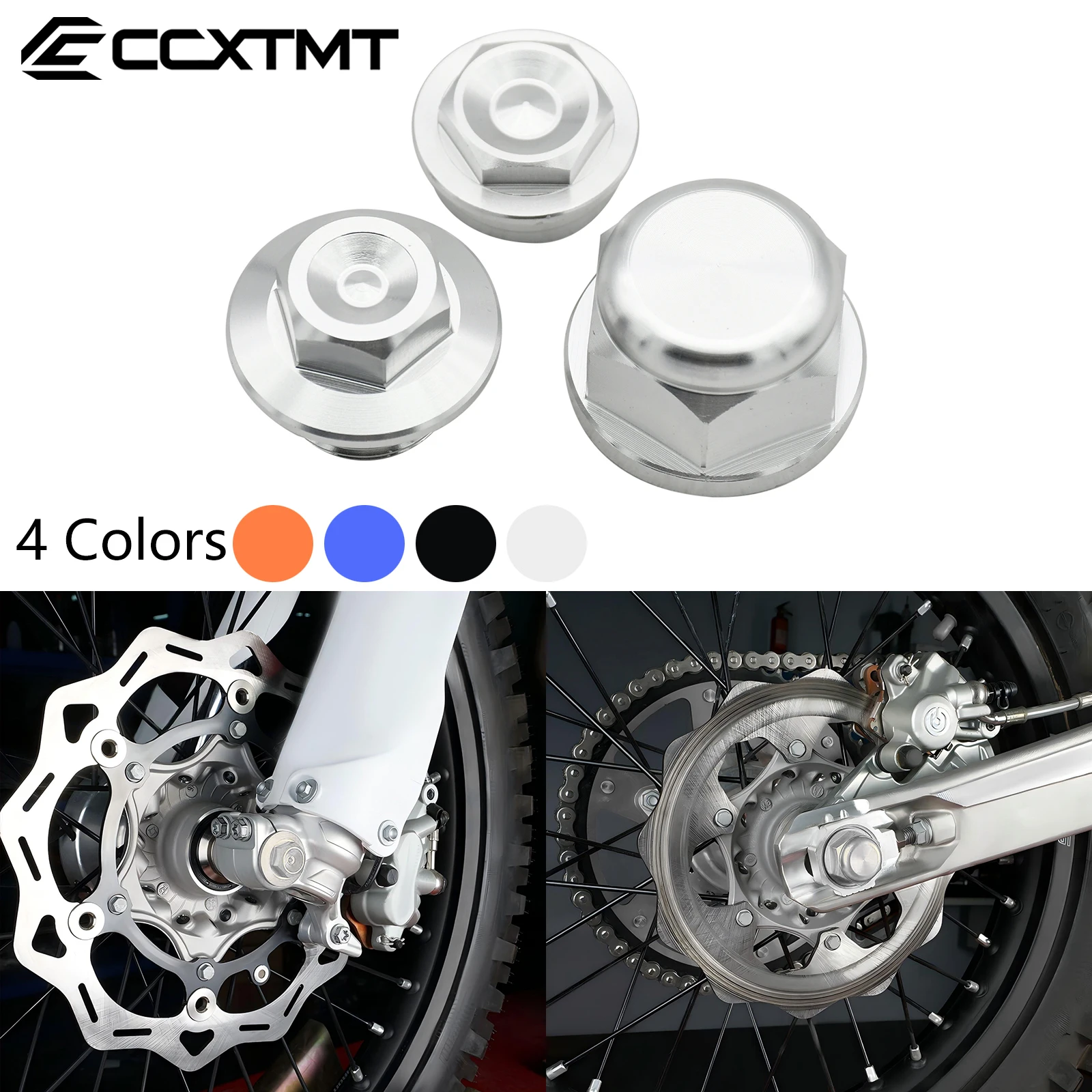 Perno de tuerca de bloqueo de rueda delantera CNC, ajustador de cadena trasera, bloque de eje, tuerca de eje de rueda Cocer para KTM EXC EXCF XC XCF XCW SX SXF