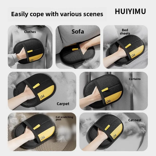 Pet Grooming Gloves Pet Hair Remover Brush Kitten Cleaning Glove Removing Dog Cat Hair From Sofa Carpet Clothes Pet Supplies﻿ ﻿ 5