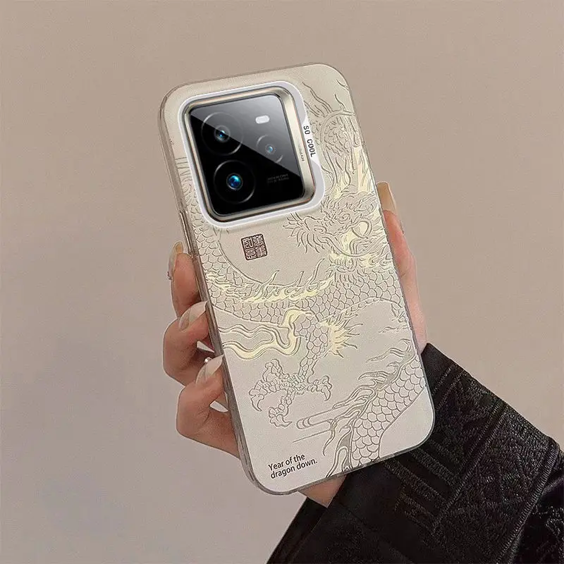 حافظة Dragon المقاومة للصدمات من مادة TPU لهاتف OPPO Realme GT7 Pro غطاء حماية بألوان غير لامعة كابا Fundas Coque