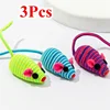 3Pcs Pet Cat Toys Color Winding Mouse Cat Toy Interactive Chewing Catching Playing Toys For Cats Kittens Pet Supplies