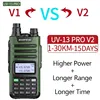 BaoFeng UV-13 PRO V1 V2 High Power Dual Band Walkie Talkie Type C Charger 16 KM Long Range UV13 Transceiver Ham Two Way Radio 2