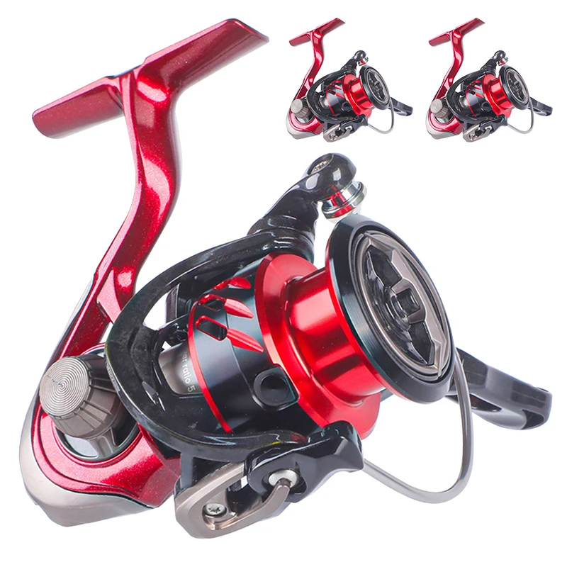 

Spinning Reel 7+1BB Bearings 5.2:1 Gear Ratio High Speed With 7/ 10KG Braking Force 1000-2500 Wire Cup For Outdoor Fishing