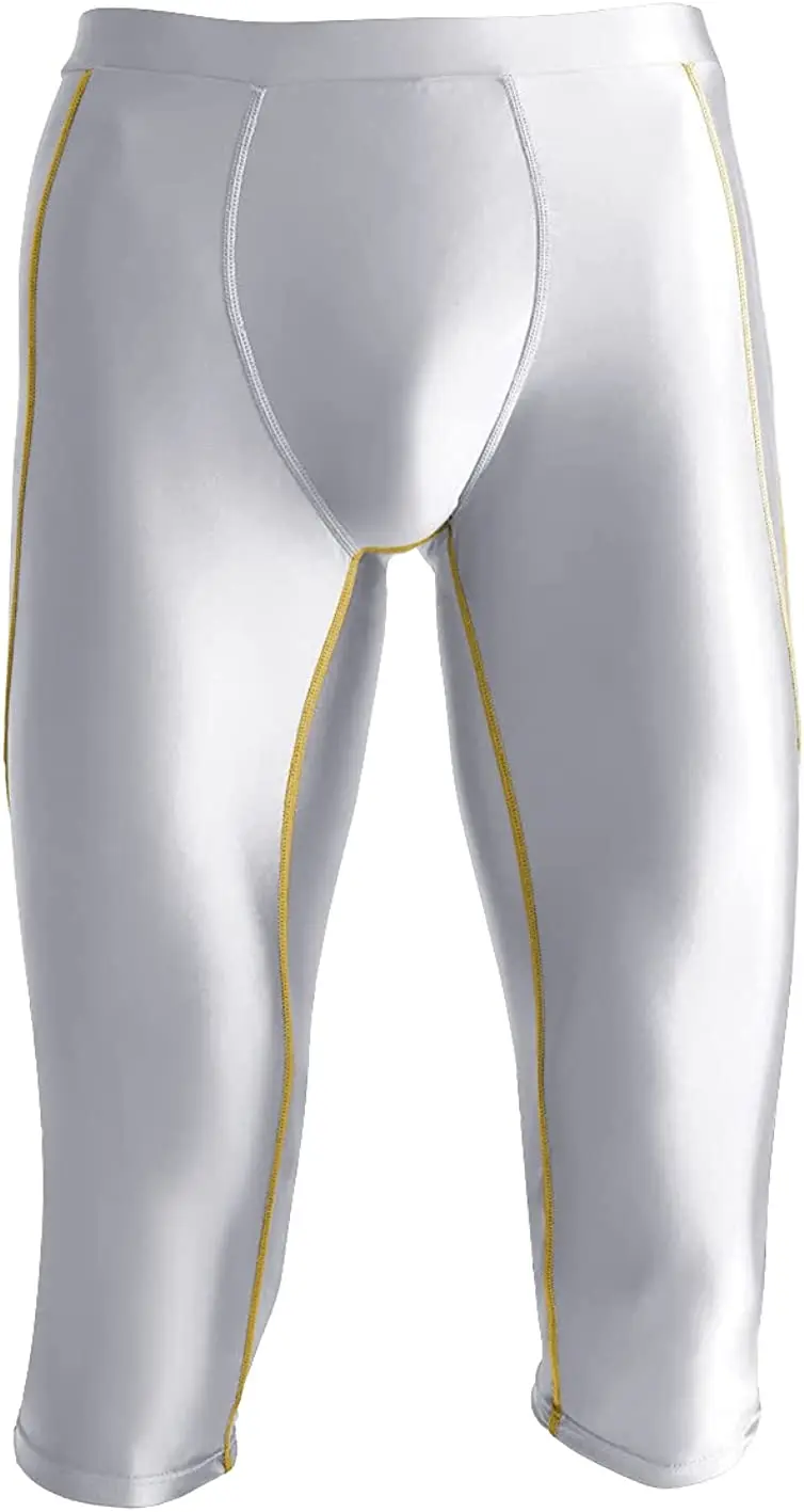 men's fitness jumpsuit shiny breathable running slim-fit tights