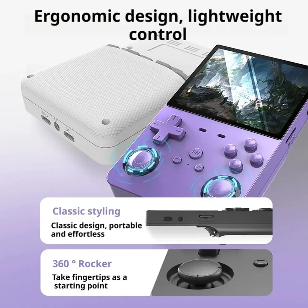 S8b2082819edb4fde9f17e6514af6dc84a 128GB For L35 Retro Handheld Video Game Console Linux System 3.5 Inch IPS Screen Portable Pocket Video Player Games