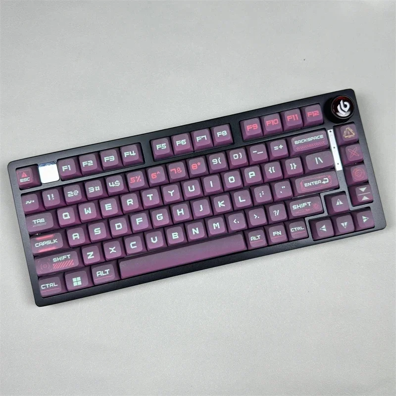 Cyberpunk Temático Keycap Xda Perfil Pbt Gradiente Keycaps Sublimação Fit para Teclado Mecânico 64 68 75 84 87 98 108 - Imagem 5
