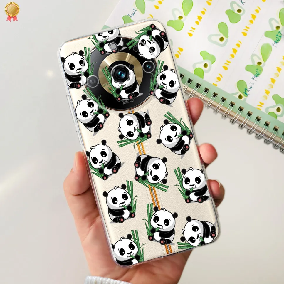 Clear Cute Cartoon Cat Soft Silicone TPU Back Cover